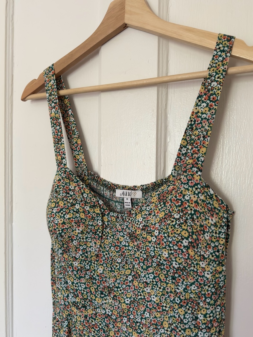 Floral Midi Sundress in Green - Picture 2 of 5